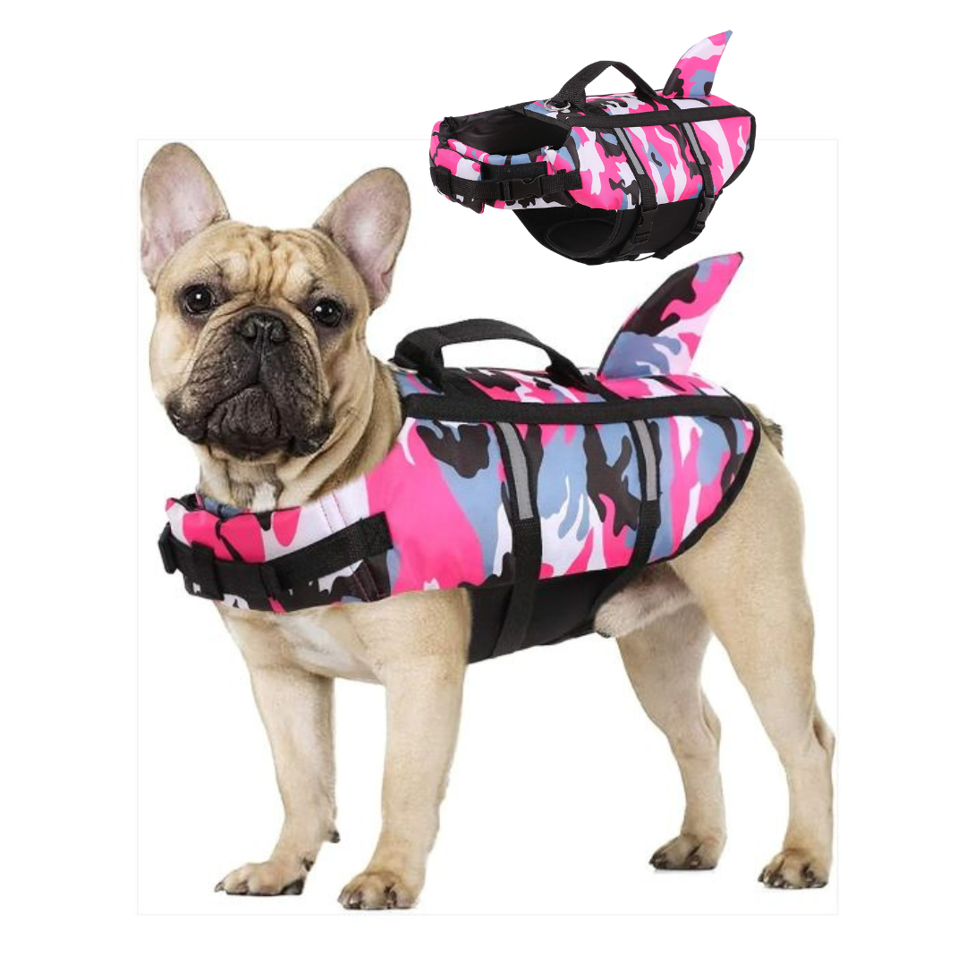 Vest Life Jacket With Safety Rescue Handle Pet Gear | Safe For Paws