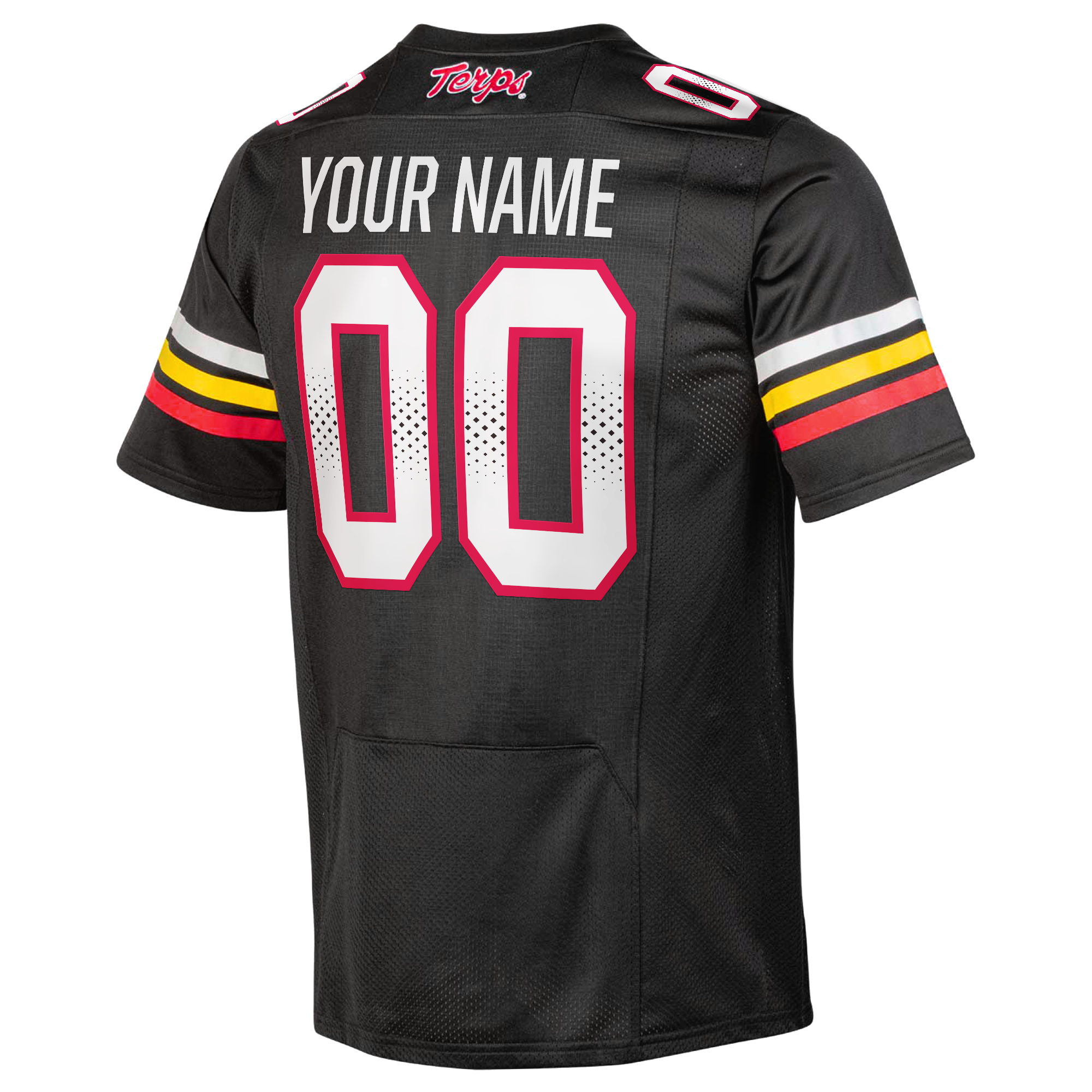 Maryland Terrapins Custom Replica 26/27 Football Jersey - Black