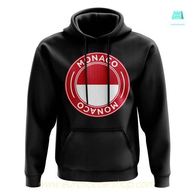 Monaco Football Badge Hoodie (Black)