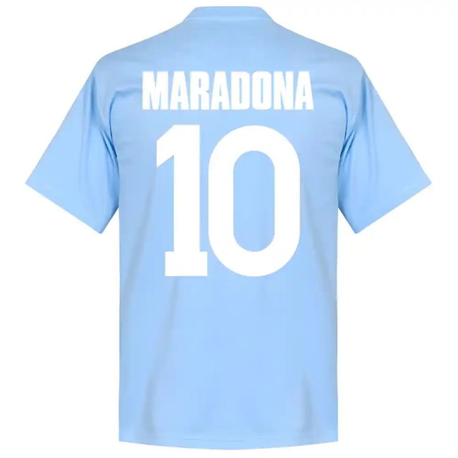 Napoli Maradona 10 Team T-Shirt - Sky
