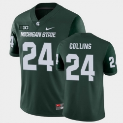 Men's None Elijah Collins #24 breathable Green 2024 college football