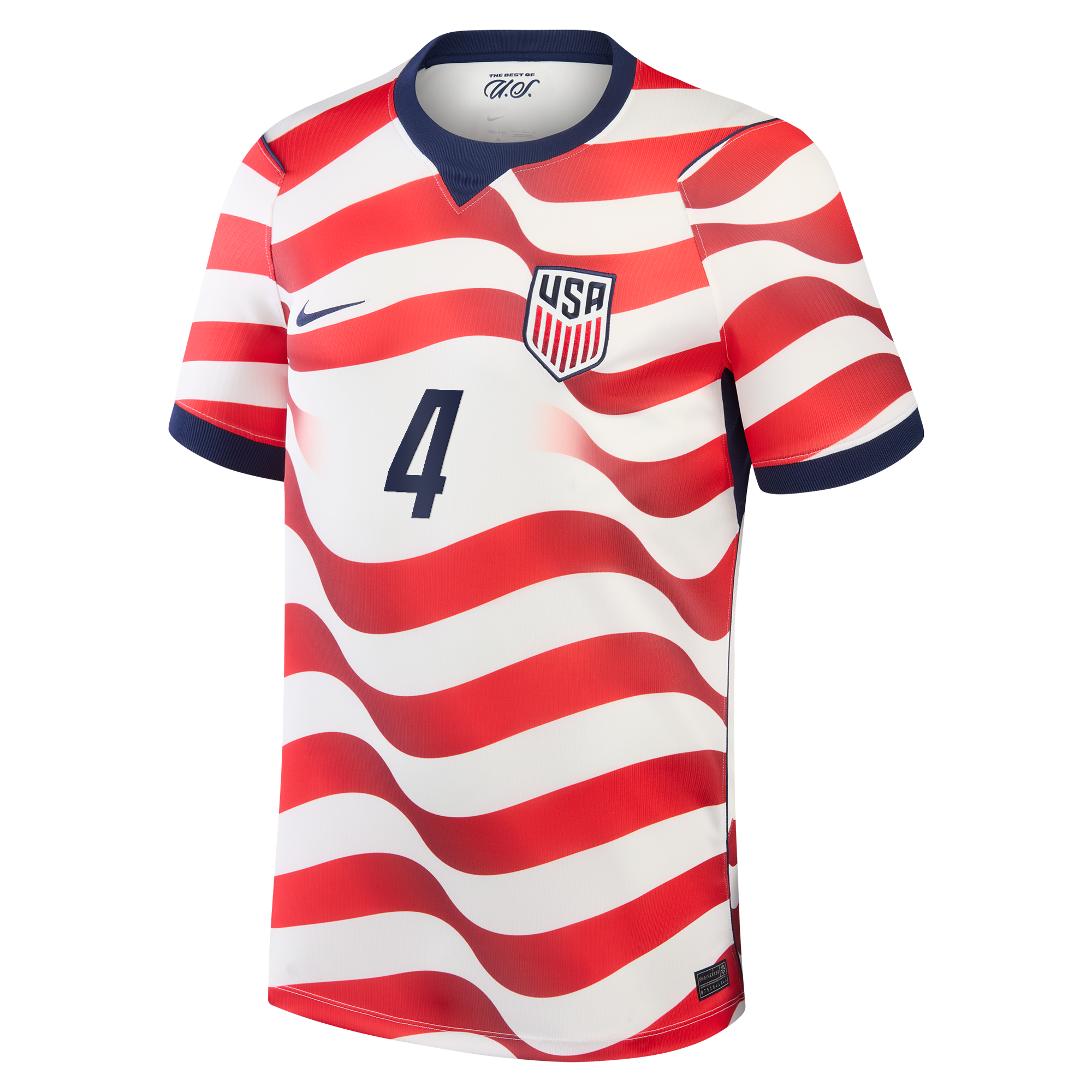 [JED] Tyler Adams USMNT 2026 Home Stadium Replica Jersey - White