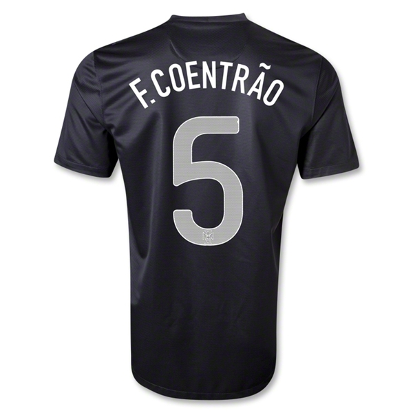 2013 Portugal 5 FCOENTRAO Away Black Shirt - Official Replica 4660
