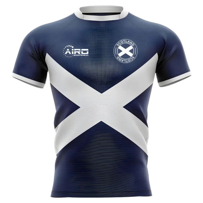 Official 2025-2026 Scotland Flag Concept Rugby Shirt - Womens