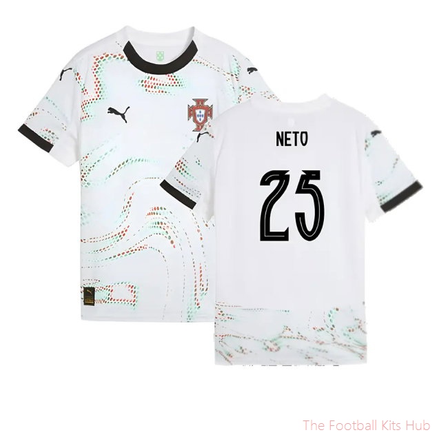 2025-2026 Portugal Away Shirt (Kids) (Neto 25)