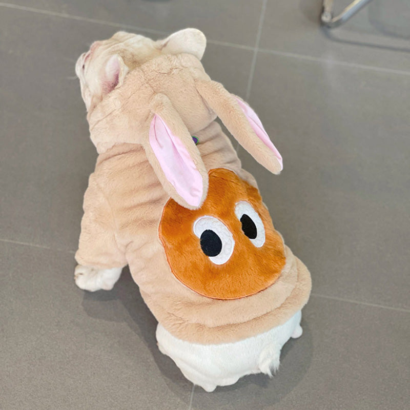 Winter Jacket Thickened Plush Hibernation Sweater For Frenchie Fans