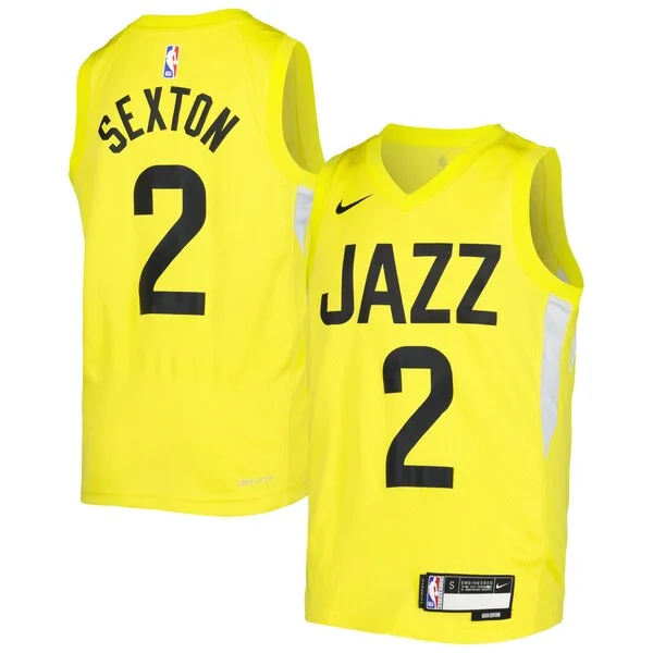 Collin Sexton UTA Swingman Jersey - genuine fashionable - Yellow