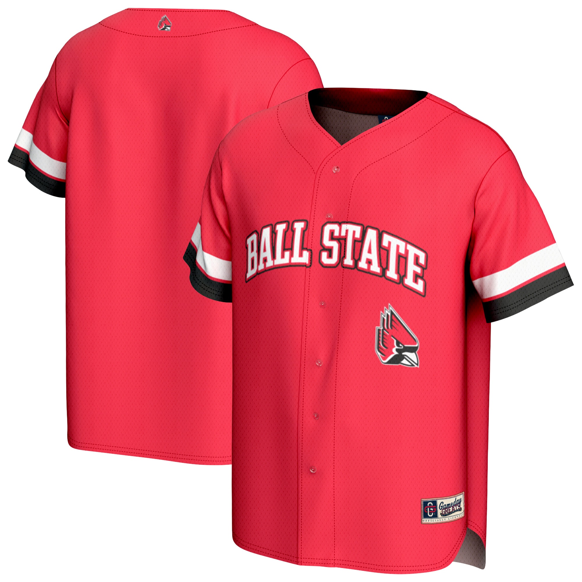 [NJP] Ball State Cardinals GameDay Greats Unisex Spirit Baseball Jersey - Cardinal