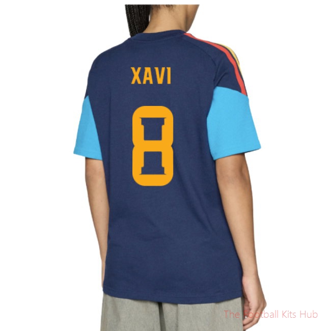 [LK] 2026/27 Spain Training Tee (Night Indigo) (Xavi 8)