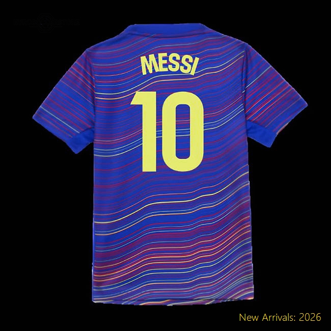 Safe Kids Football Team Messi Jersey 2025-2026 Machine-washable