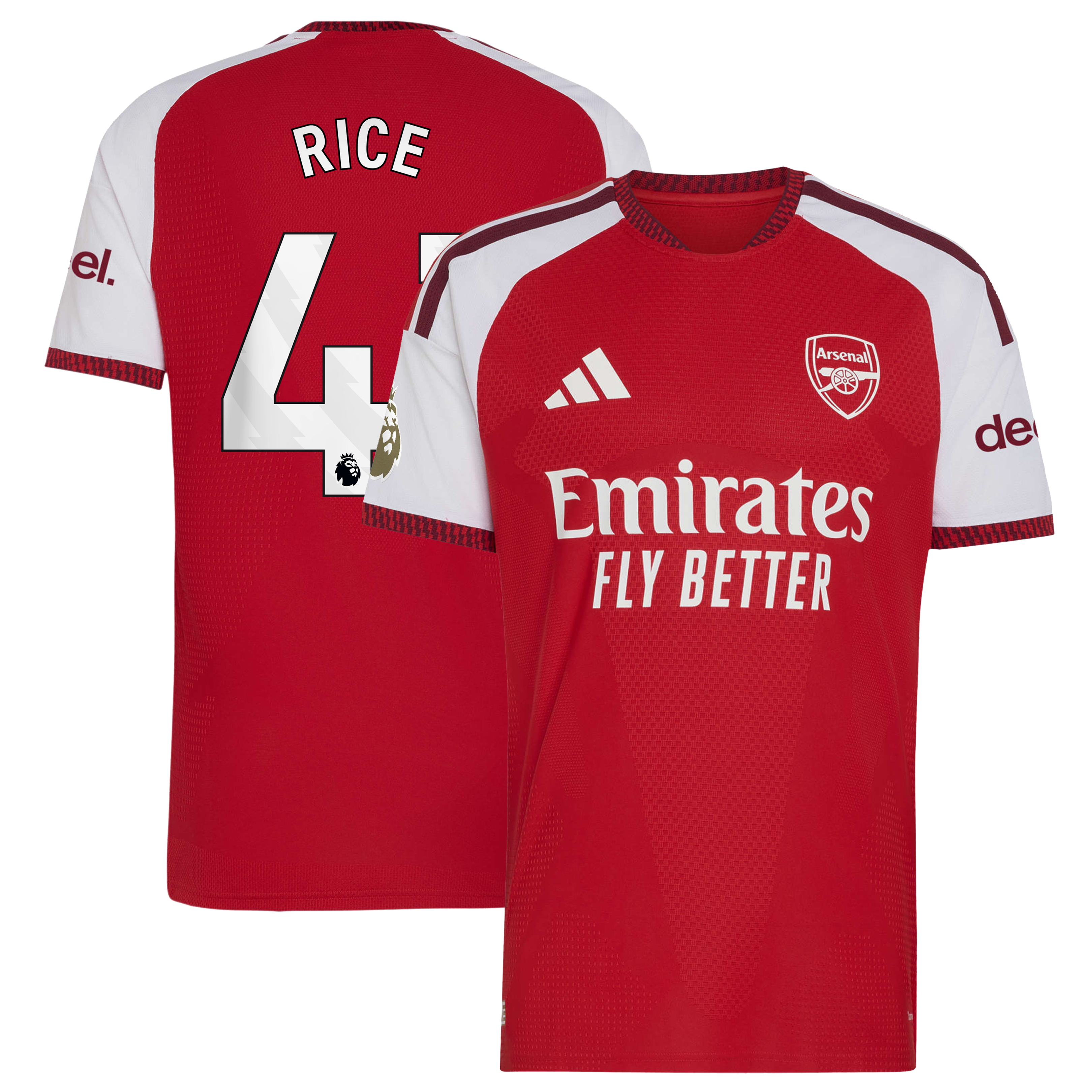 [SJH] Declan Rice #41 Arsenal 2026/27 Home Authentic Jersey - Red