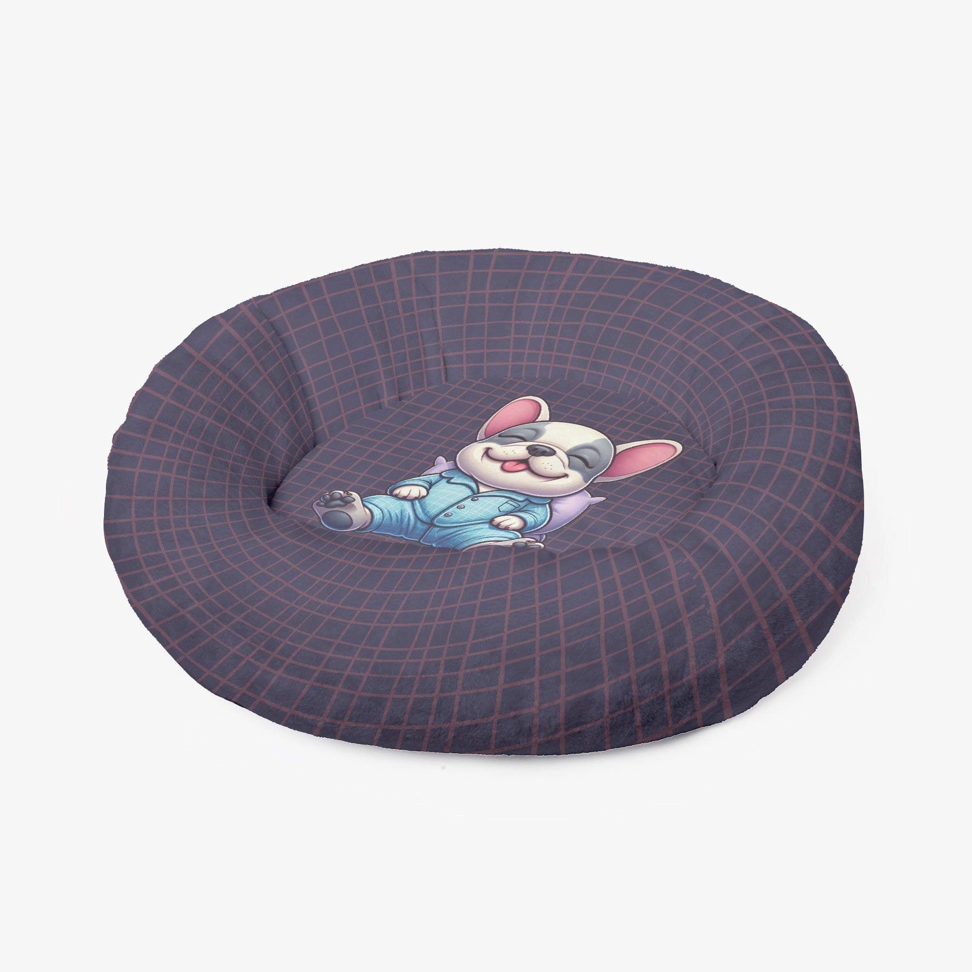 Nelly - Cloud-Comfort Frenchie Bed | Anti-Anxiety French Bulldog Donut Bed