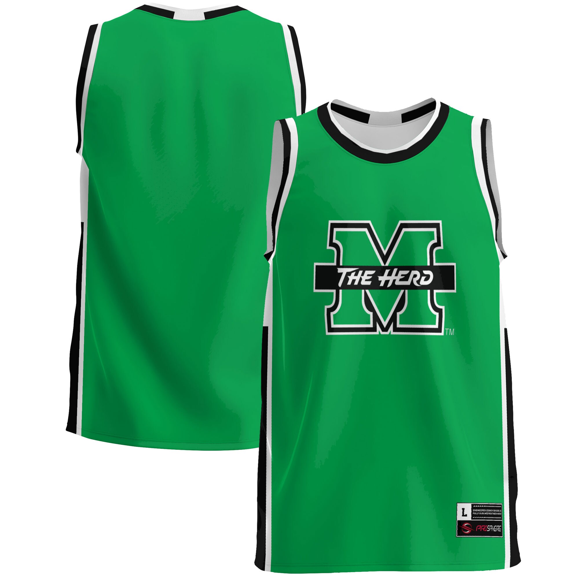 [DDG] Marshall Thundering Herd GameDay Greats Lightweight Basketball Jersey - Green