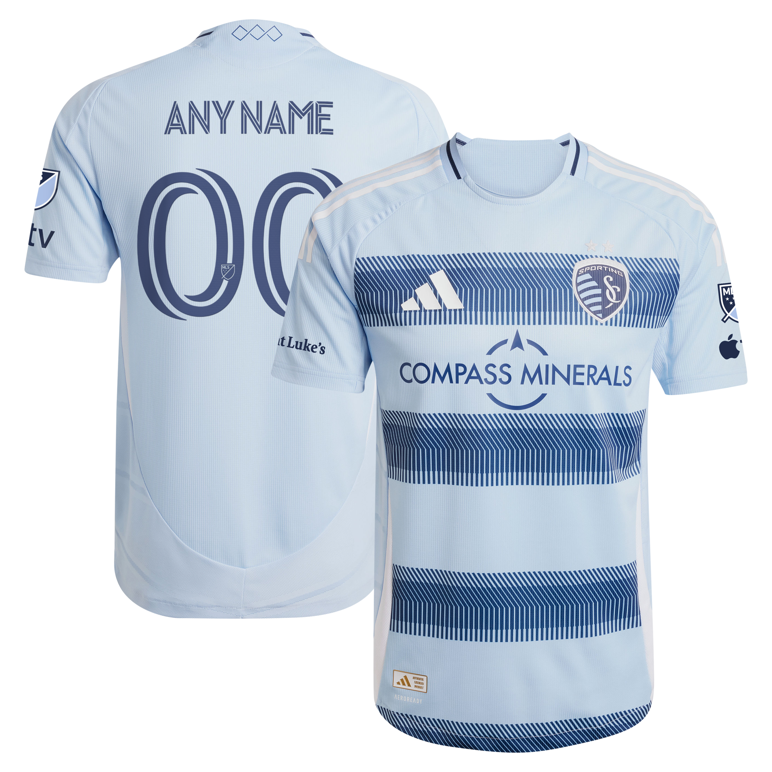 [SJH] Sporting Kansas City 2025 One KC On-Field Authentic Custom Jersey - Light Blue