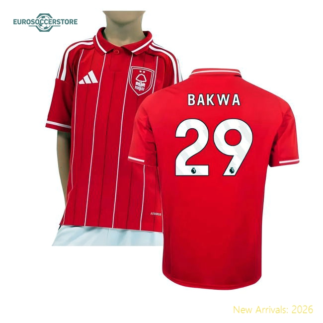 2025-2026 Nottingham Forest Home Shirt (Kids) (Bakwa 29)