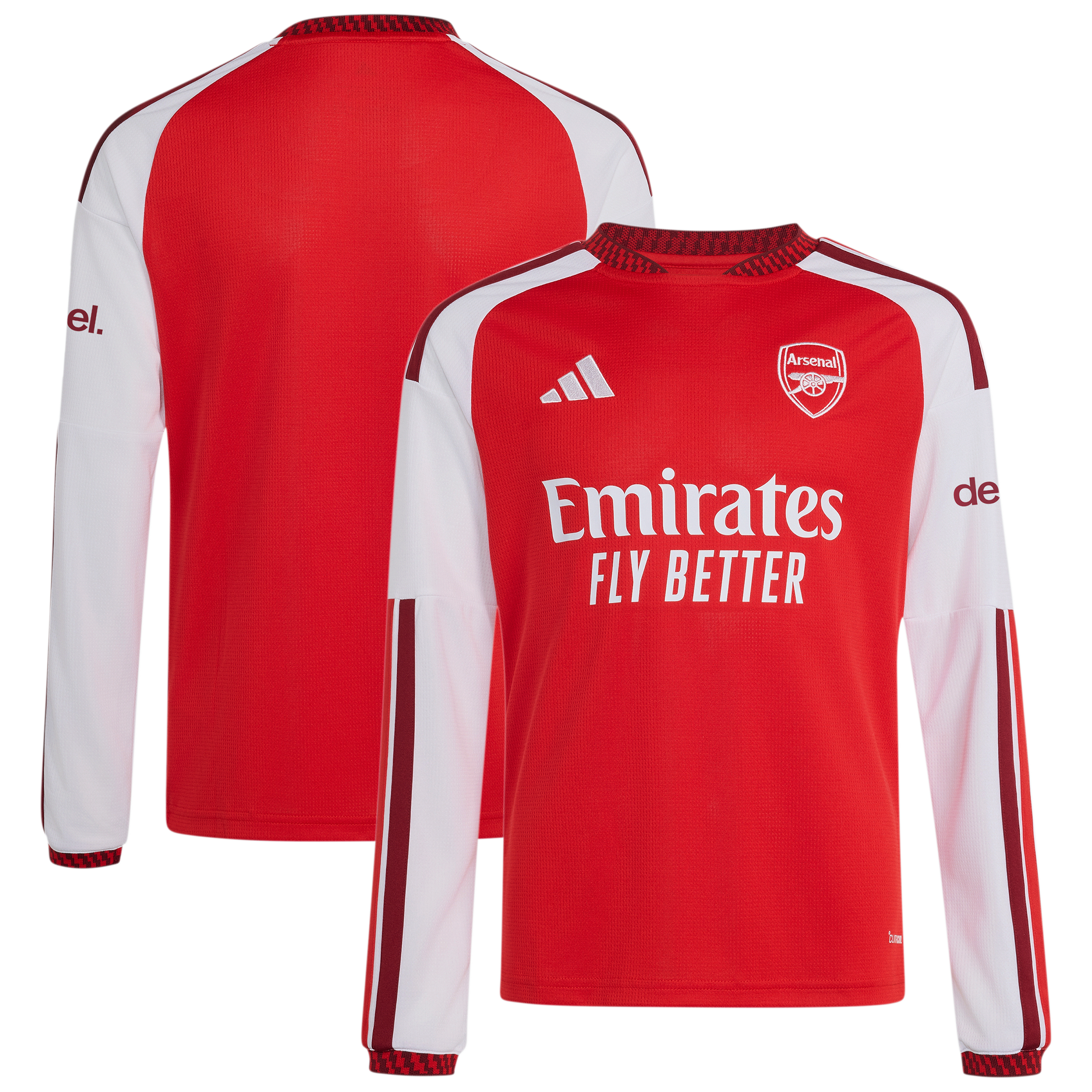 [SJH] Arsenal Youth 2026/27 Home Replica Long Sleeve Jersey - Red
