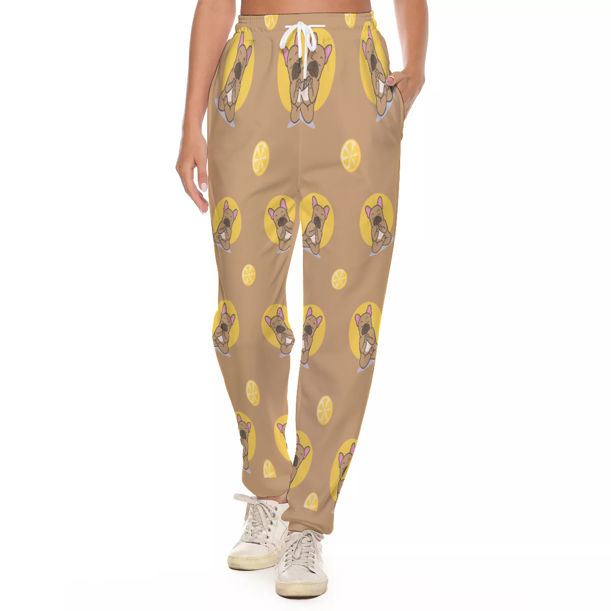 Shelby - French Bulldog Women's Casual Pants Winter Wear | Comfort Fit