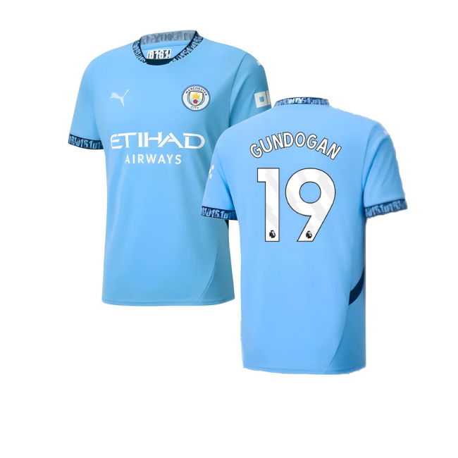 2024-2025 Man City Shirt (Gundogan 19) (Gundogan 19) | Premium
