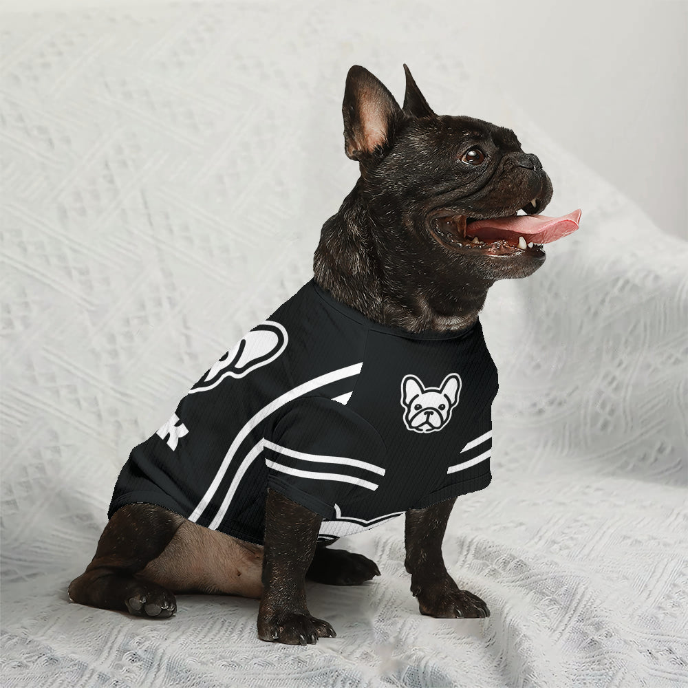 French Bulldog Rowdy Personalized Wool Sweater For Frenchies Warm Dog Outfit