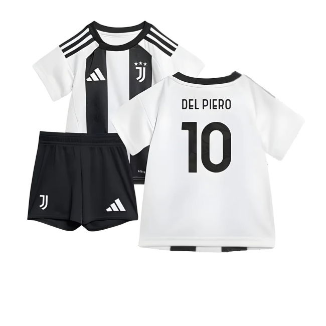 Official Juve Juventus Home Baby Kit Del Piero #10 Official Licens...