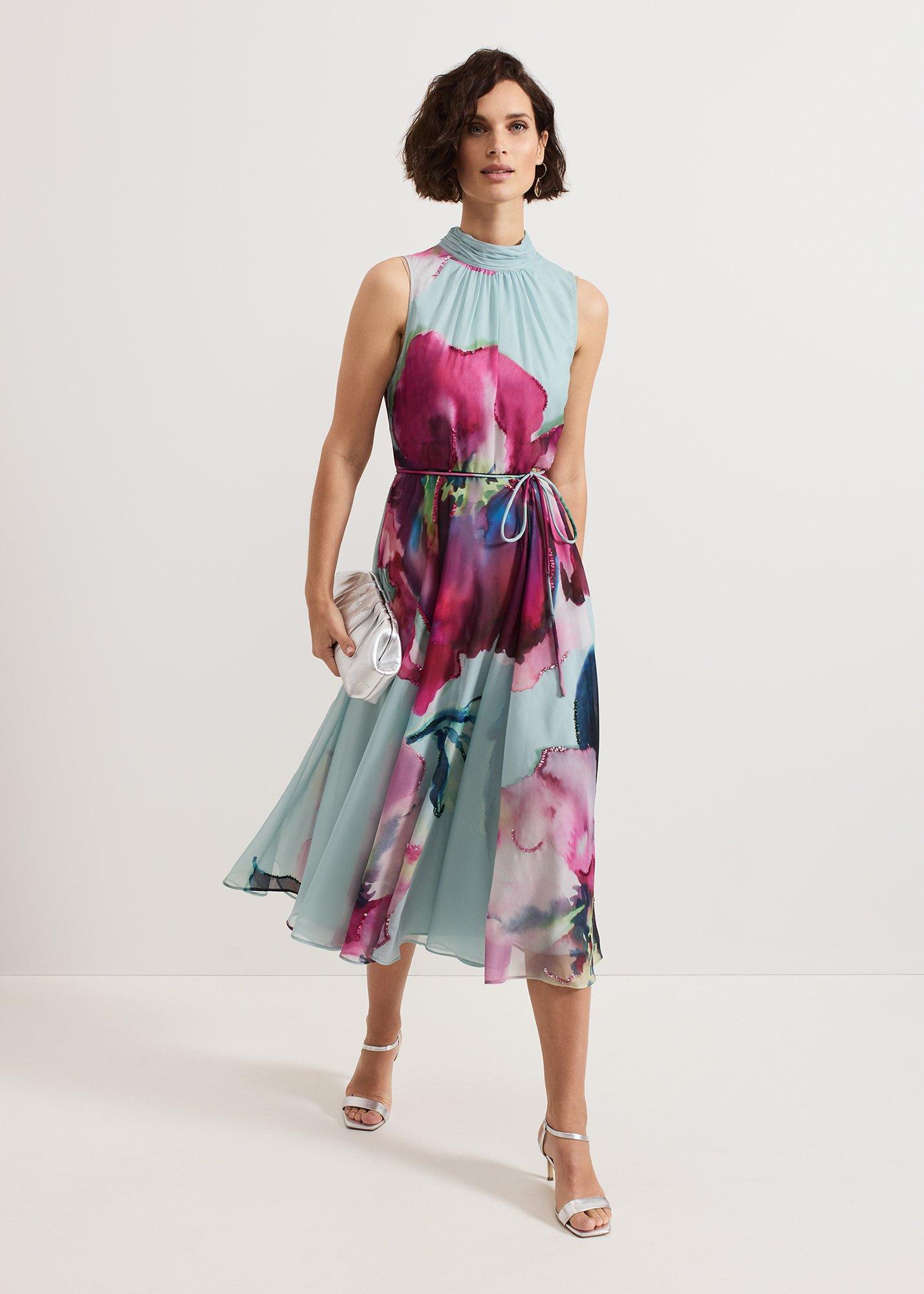 Tahnia Floral Sequin Dress