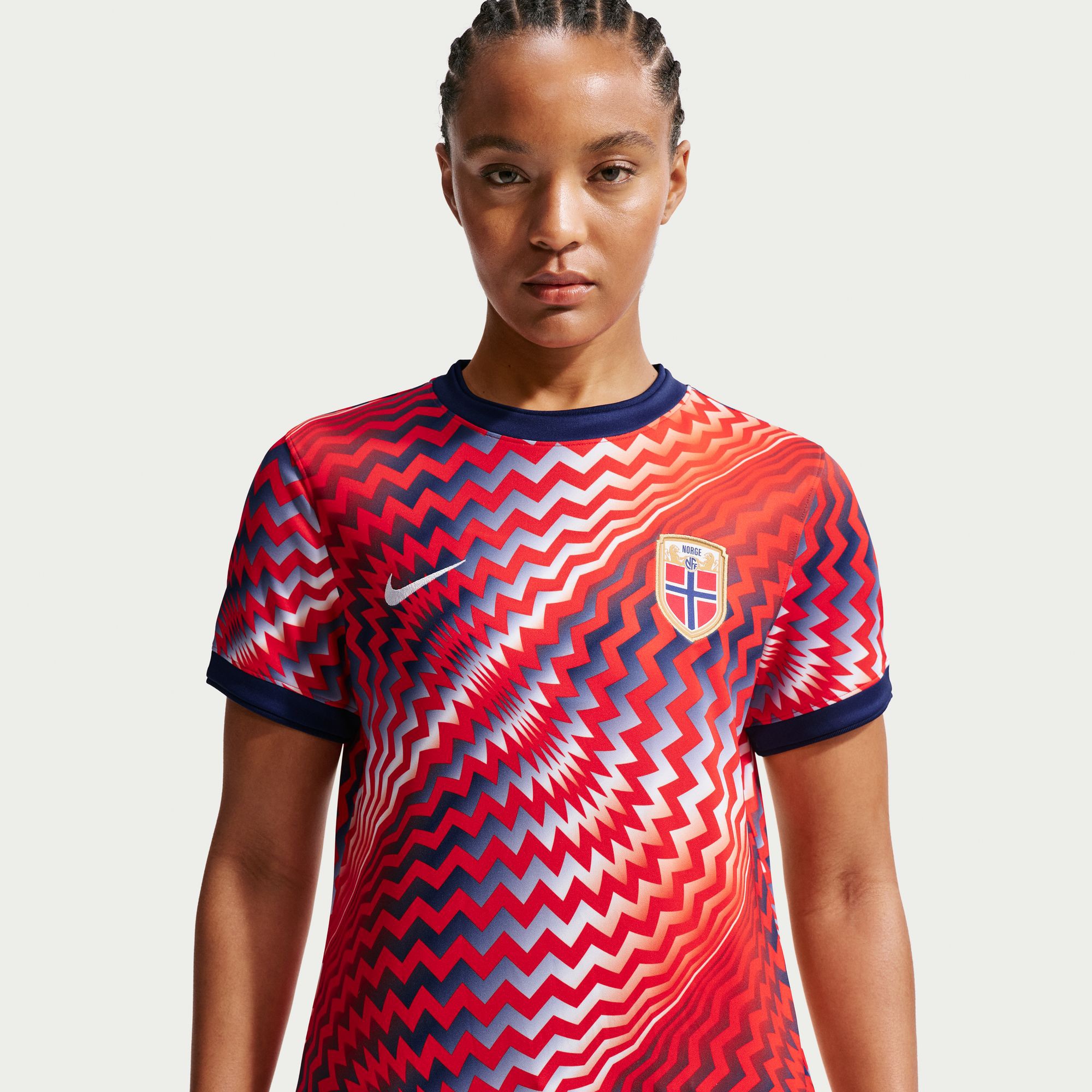 [JED] Norway National Team Women's 2026 Pre-Match Jersey Top - Red
