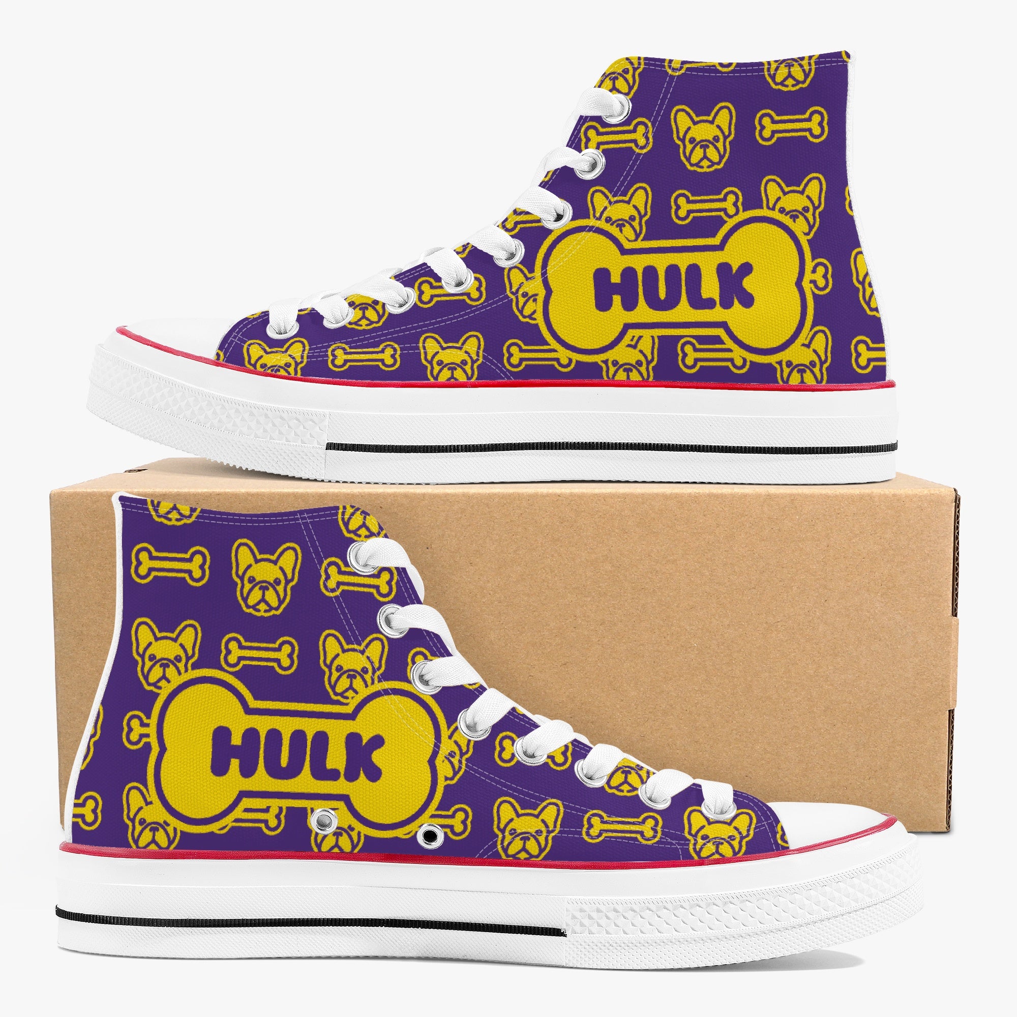 Theo - Personalized High-Top Canvas Shoes