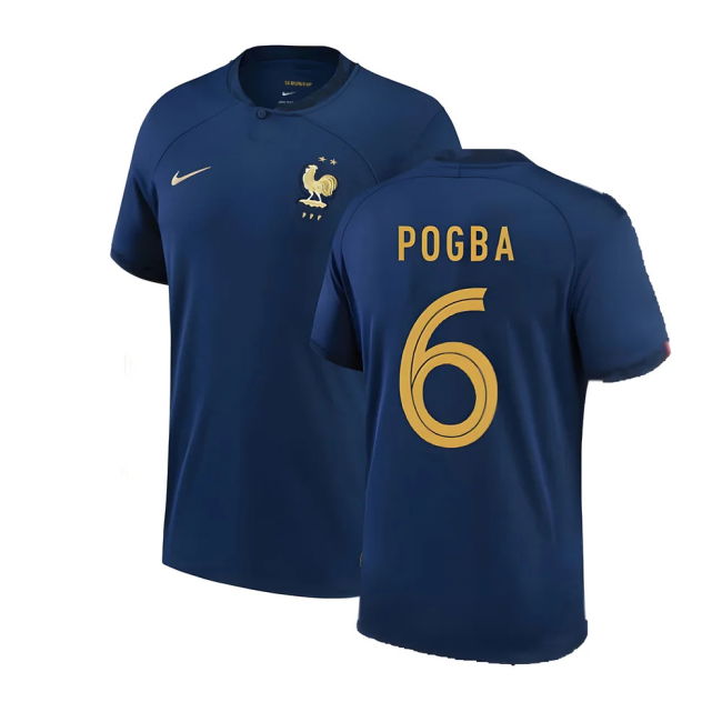 POGBA 6 Replica Quality France Home Replica Jersey (Adults)