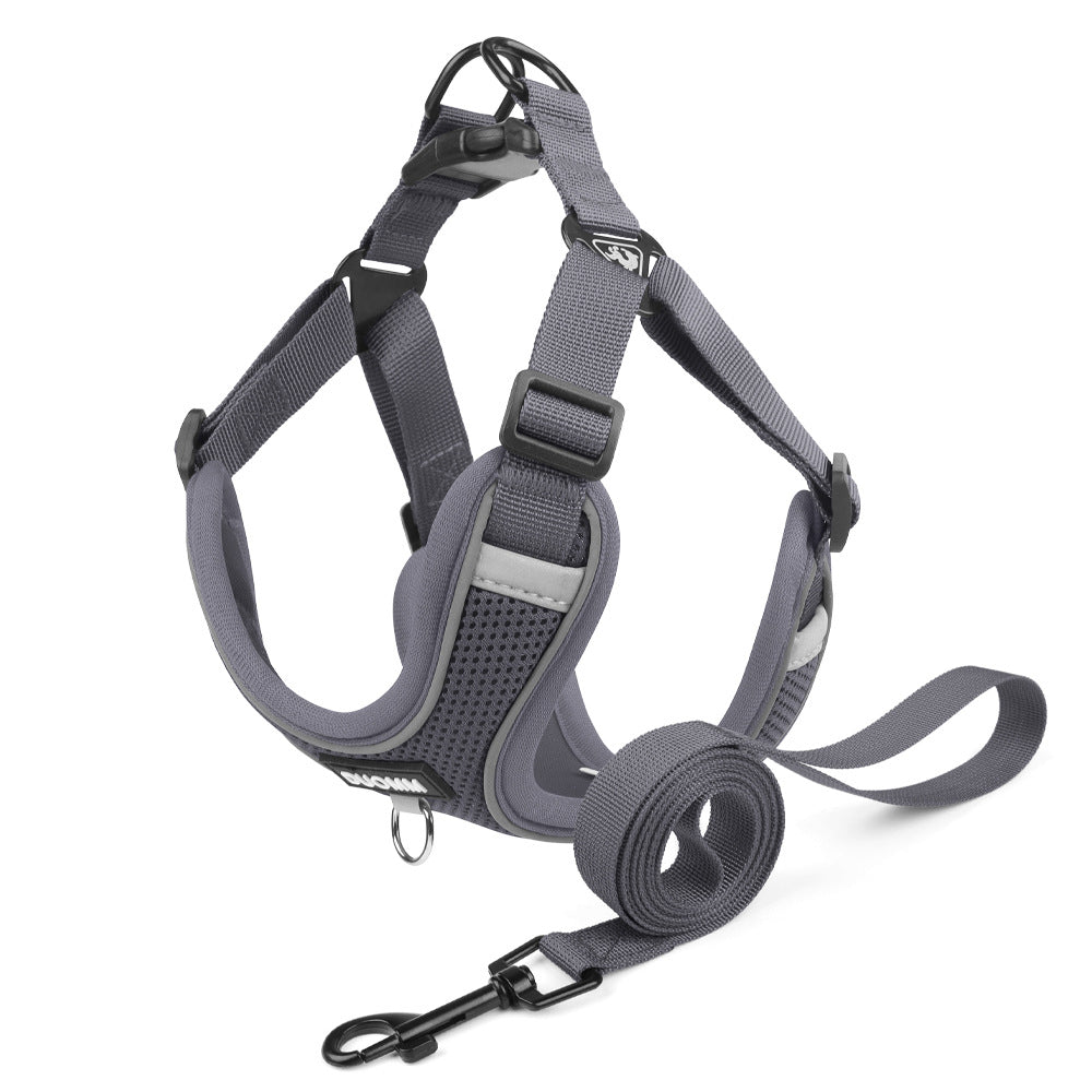 Frenchie No Pull Harness With Explosion-proof Design Indoor Use