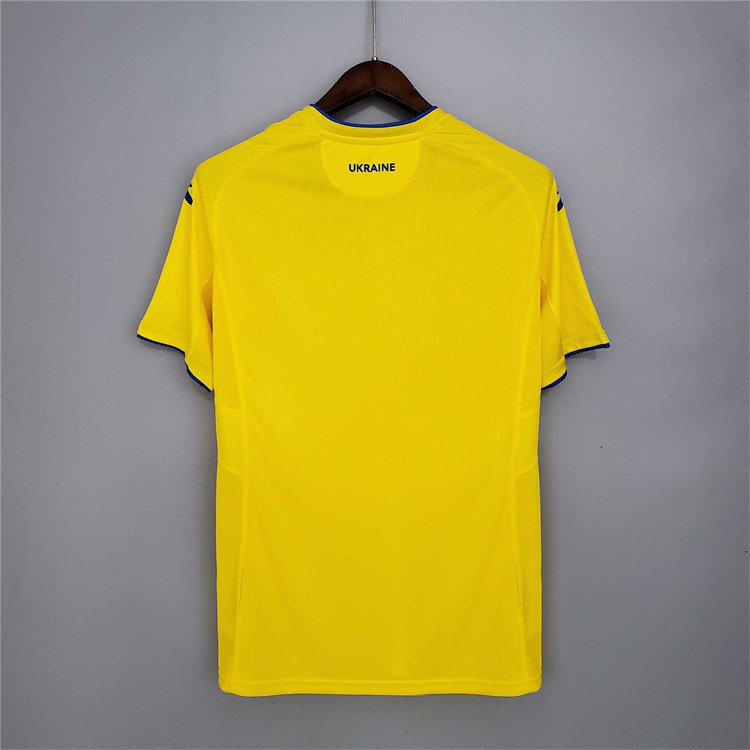 High Performance Ukraine Euro 2020 Home Yellow Soccer Jersey Football
