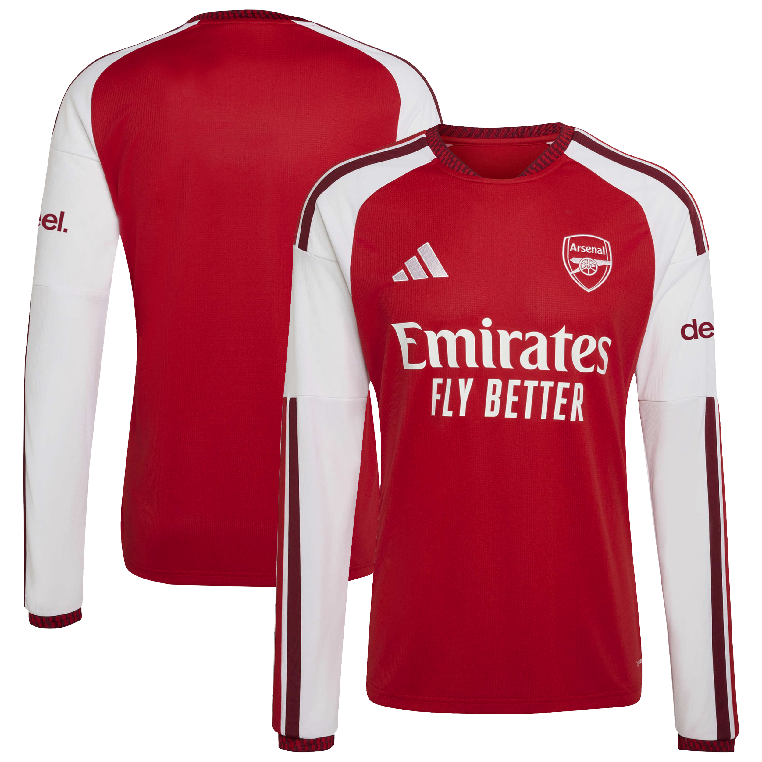 [SJH] Arsenal 2026/27 Home Replica Long Sleeve Jersey - Red