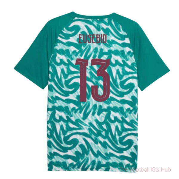 2026-2027 Portugal Warm Up Jersey (Green) (Eusebio 13)