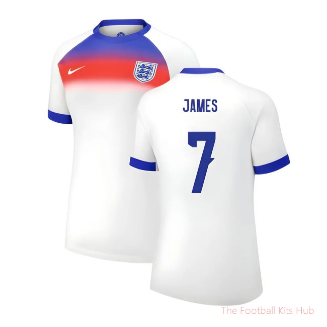 2025 England Womens Team Home Shirt (Ladies) (JAMES 7)