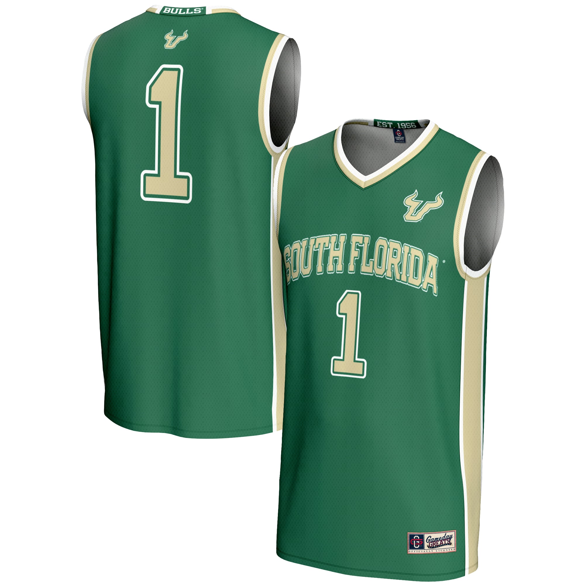 #1 South Florida Bulls GameDay Greats Youth Lightweight Basketball Jersey - Green