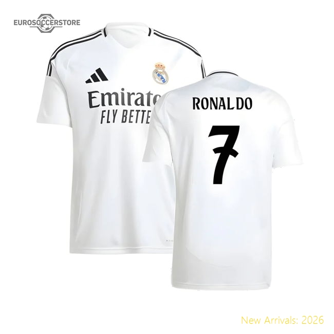 Real Madrid Home High-quality Jersey Athletic Fit Lightweight
