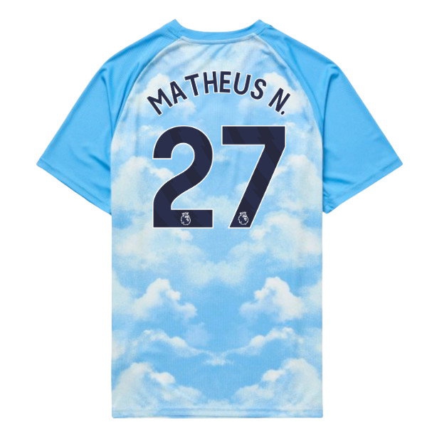 [LLS] 2026-2027 Man City Warm Up Jersey (Icy Blue) (Matheus N. 27)