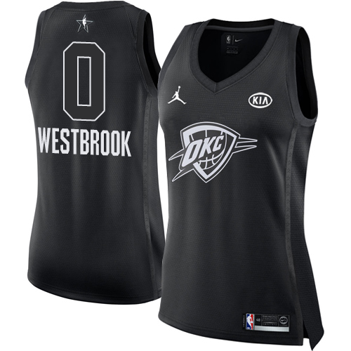 LAC Black Nike R. Westbrook #0 NBA Jersey Game Day Wear Quality