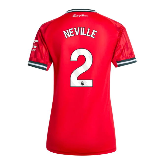 2025-2026 Man Utd Home Jersey (Womens) (Neville 2)