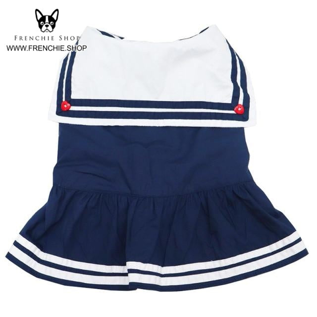 French Bulldog Blue Queen Skirt Frenchie Summer Dress (w314) Durable Dog Item