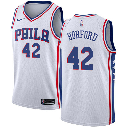 76ers White Philadelphia 76ers #42 Nike Jersey - Cost-Effective