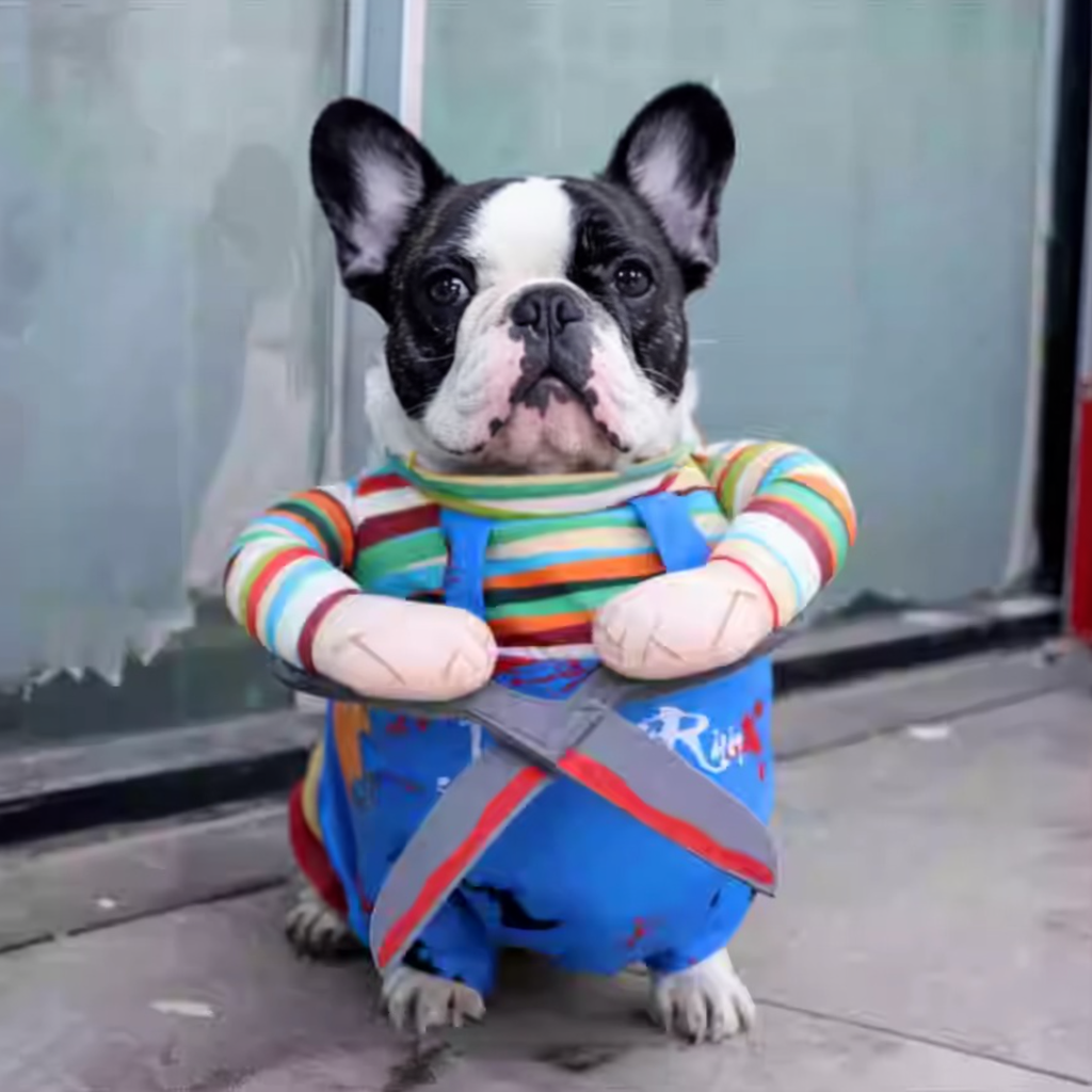 French Bulldog Chopapup Frenchie Costume With Scissors – Hilarious