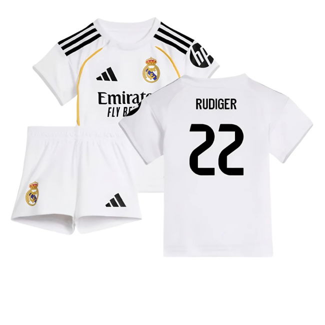 2025-2026 RM Home Official Licensed Football Shirt - Baby (Rudiger 22)