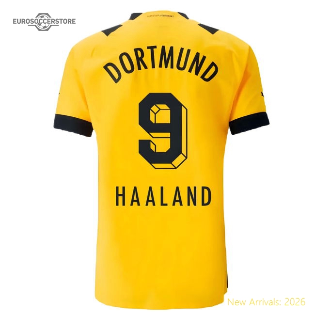 2022-2023 Borussia Dortmund Authentic Home Shirt (haaland 9)