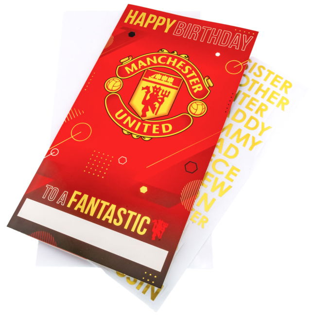 Women's Manchester United FC Personalised Birthday Card
