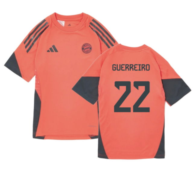 2025-2026 Bayern Munich Training Shirt (Easy Coral) - Kids (Guerreiro 22)