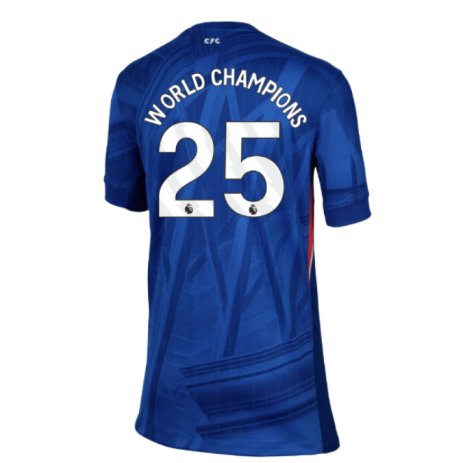 Match Day Chelsea Chelsea Home Shirt Kids World Champions #25 Dura...