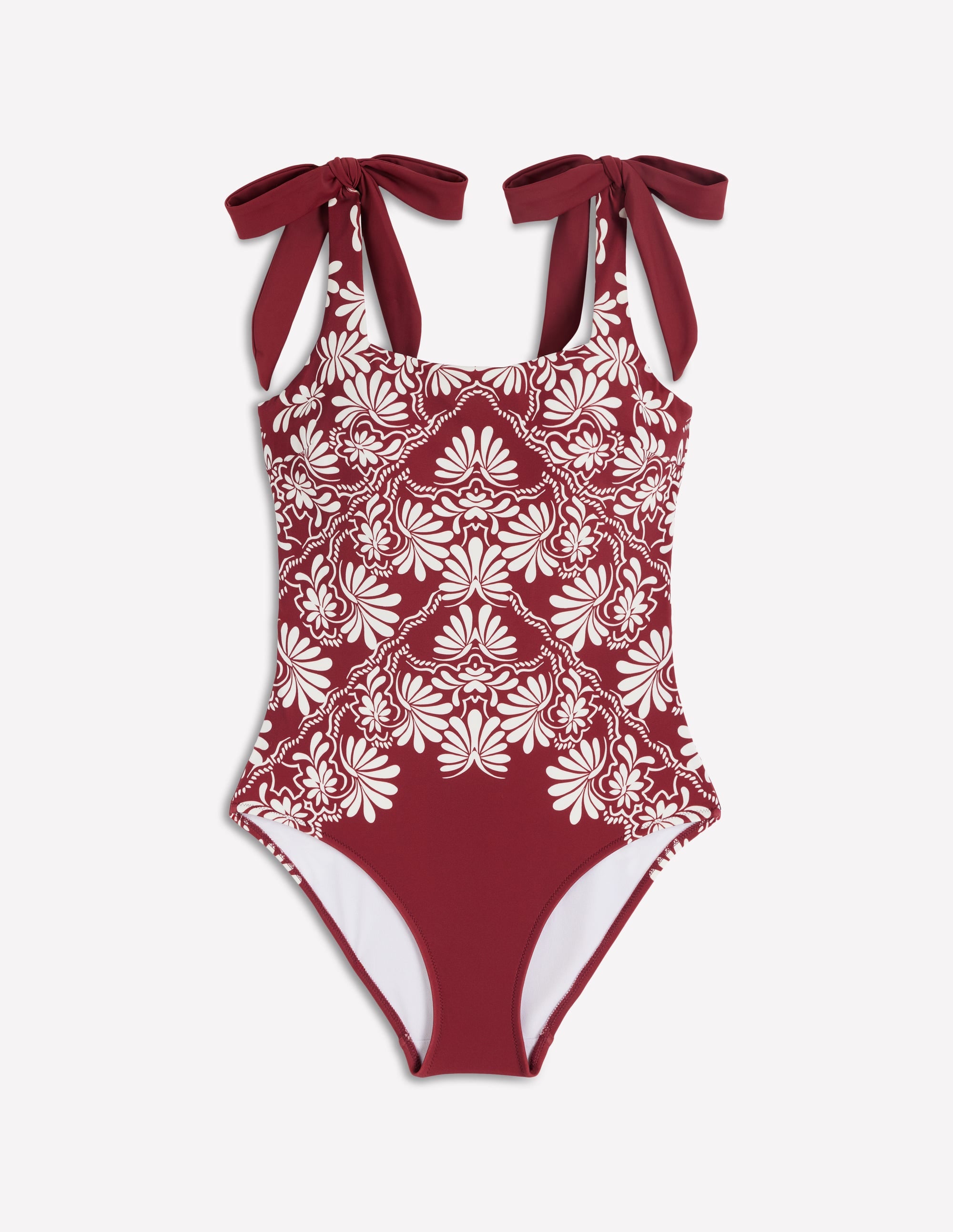 Bow Tie Shoulder Swimsuit