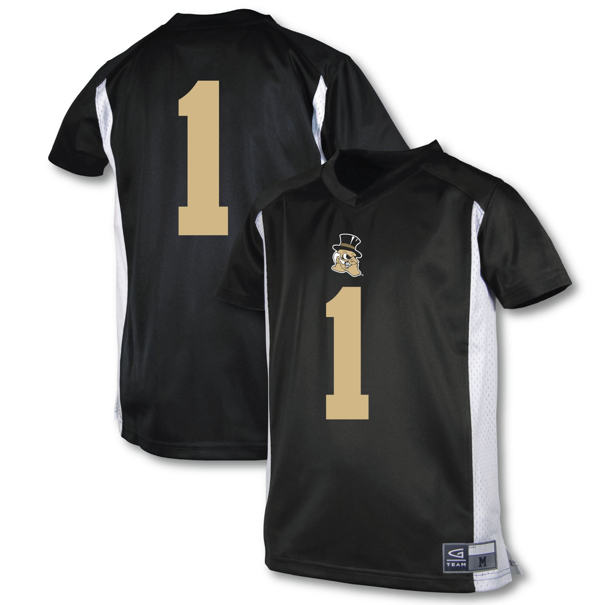 #1 Wake Forest Demon Deacons Garb Youth 2026/2027 Football Jersey - Black