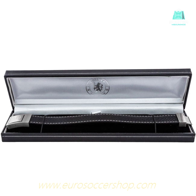 Chelsea FC Stitched Leather Bracelet