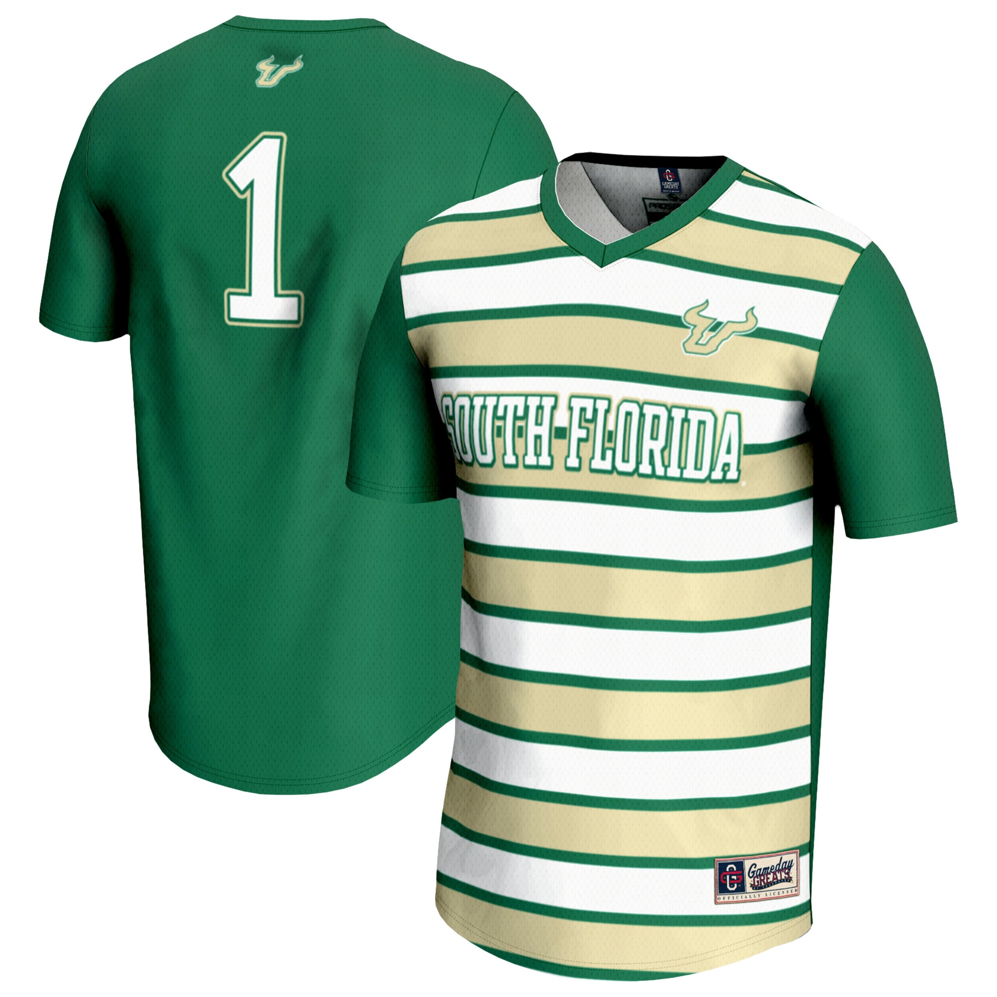 [LK] South Florida Bulls GameDay Greats Unisex Lightweight Soccer Fashion Jersey - Green